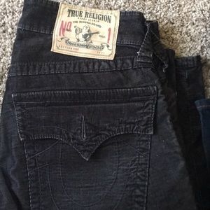 Swede all black true religion jeans